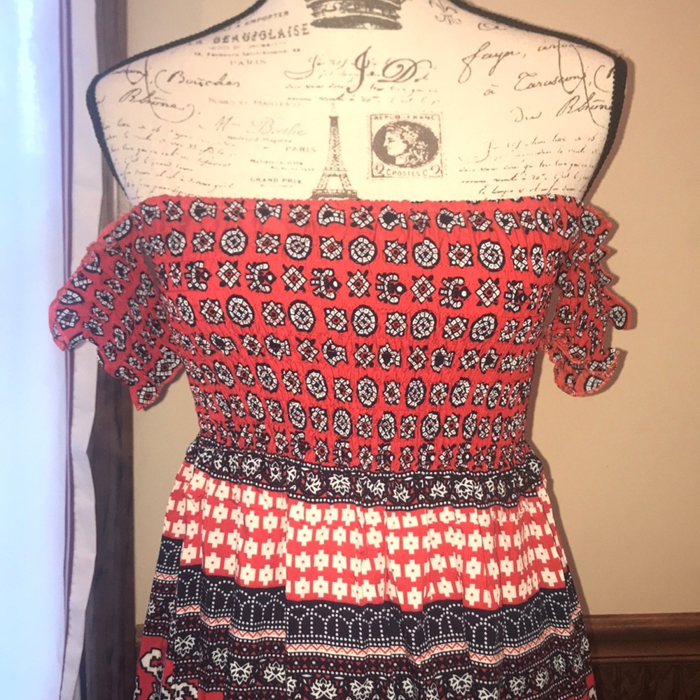 Off the Shoulder Dress/Coverup with Sleeves